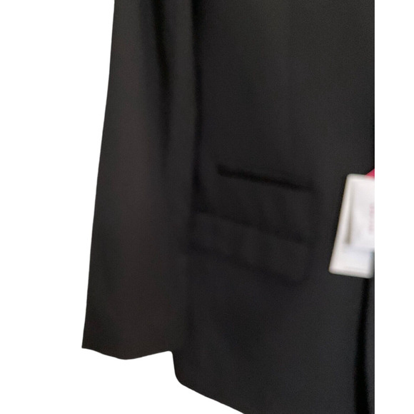 NWT Isaac Mizrahi New York Youth Size 20 Black Blazer Two Button Wool Child New - Picture 12 of 13